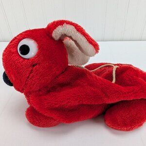 Vintage Lego Duplo Red Rabbit Plush Carrying Bag with Handles Retro Collectible